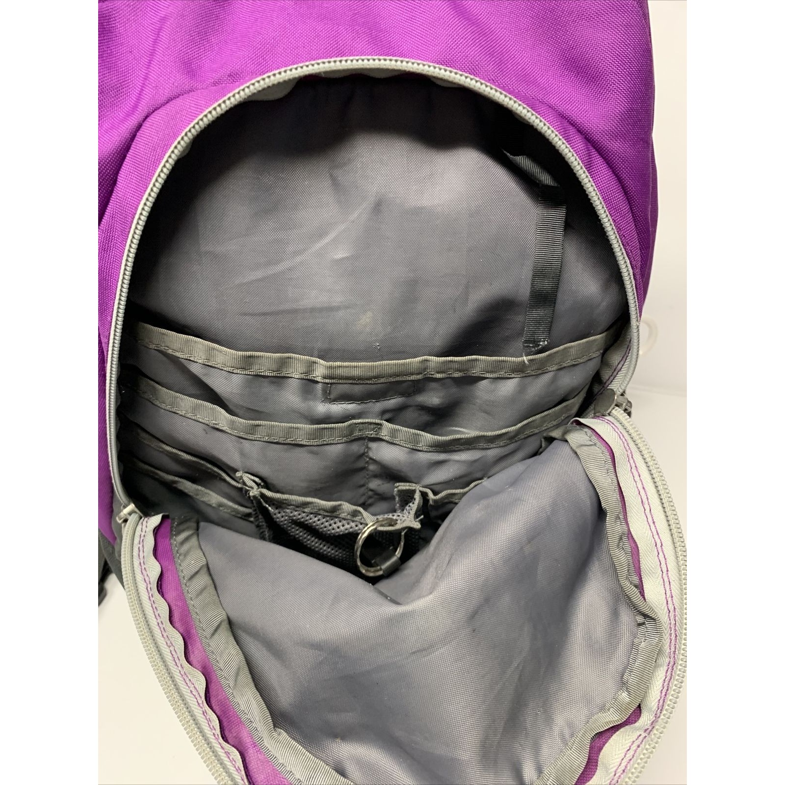 The North Face Vault Backpack Bag Purple Gray North Face School College — image 7 of 8